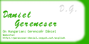 daniel gerencser business card
